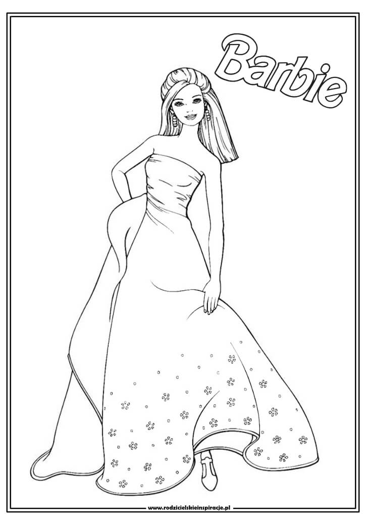 barbie kolorowanki