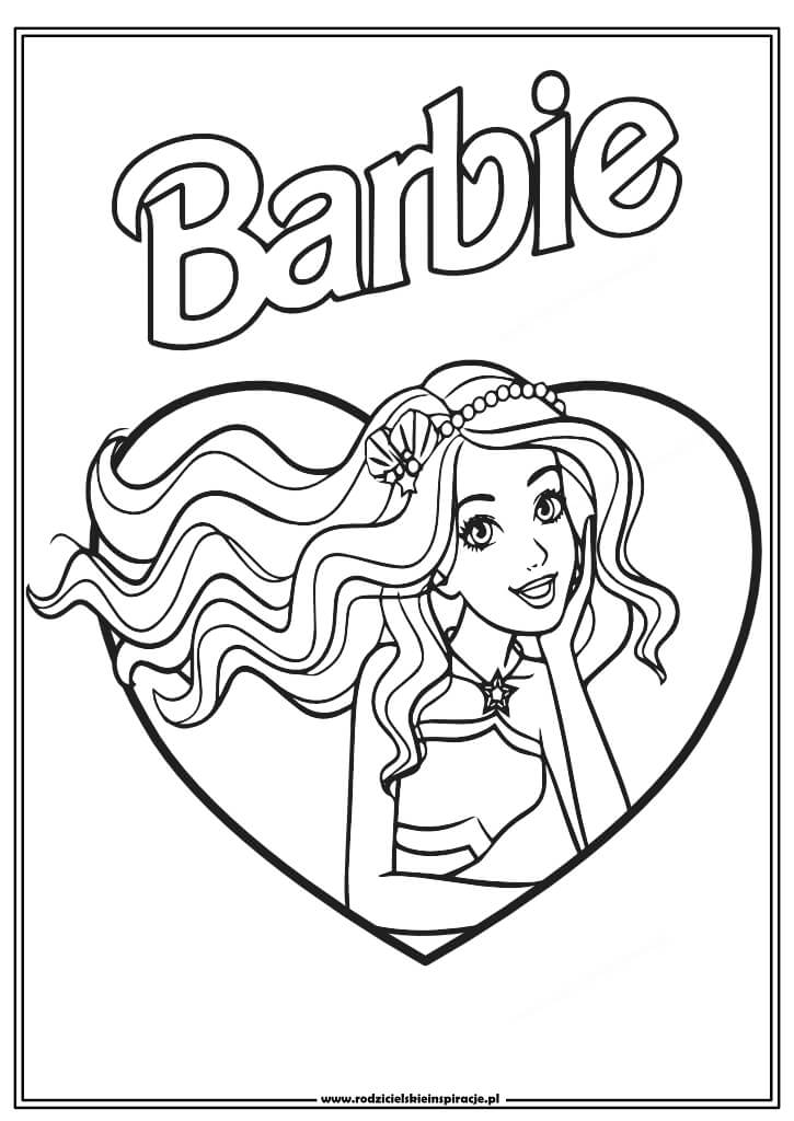 kolorowanka barbie do wydruku