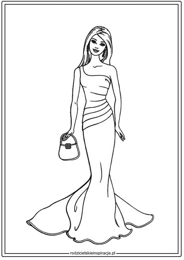 kolorowanka barbie