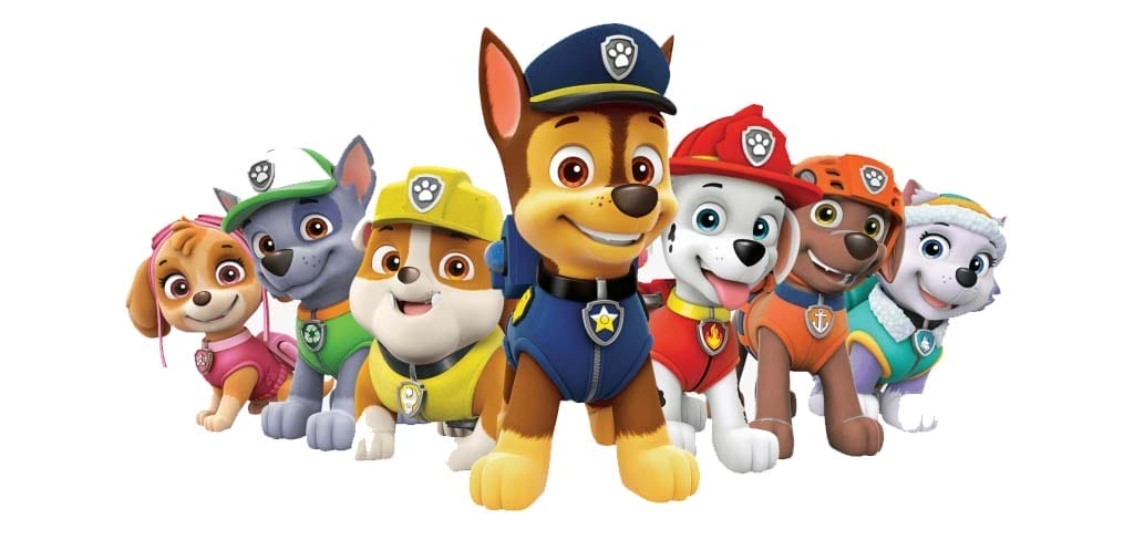 Psi Patrol bohaterowie. Imiona piesków i innych postaci