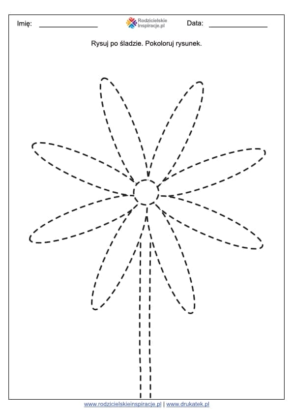 Kwiatek grafomotoryka