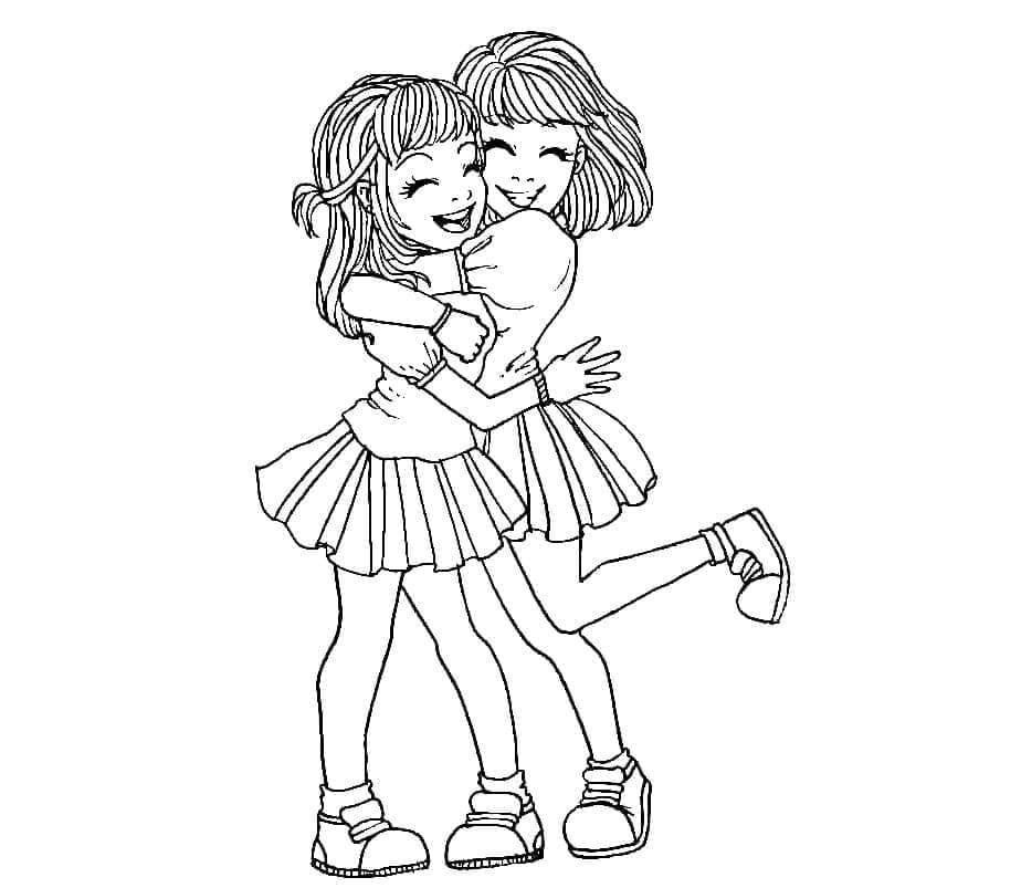 kolorowanki best friends forever 1