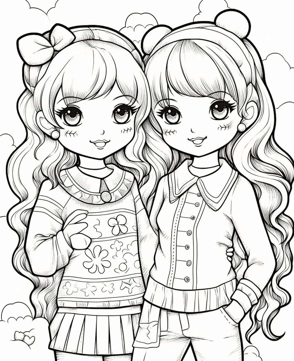 kolorowanki best friends forever 7