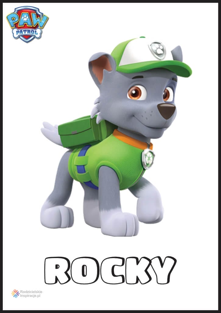 Rocky to kolejny bohater Psiego Patrolu