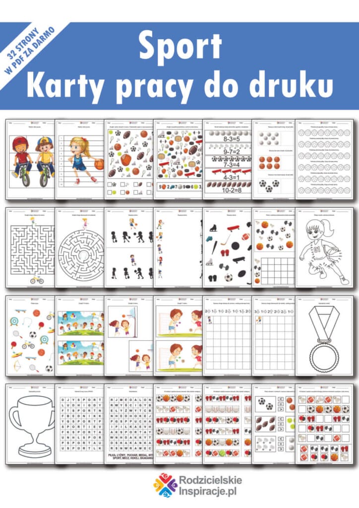 Dzien Sportu karty pracy do druku